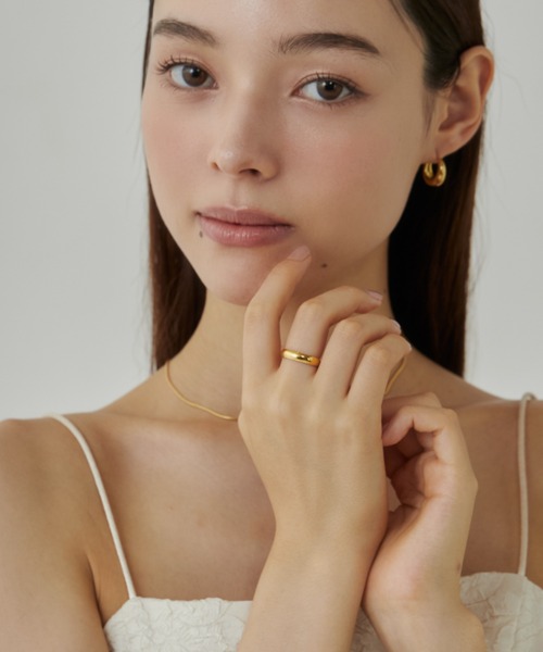 ciite' surgical stainless(シーテサージカルステンレス)の「【 金属アレルギー対応 】シンプルリング サージカルステンレス(リング・レディース・シルバー/ゴールド・13号/9号/11号)」の16枚目の写真