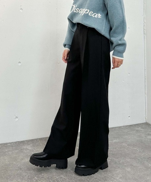 archives（アルシーヴ）の「ポイントチャームタックスラックス（スラックス・レディース・ブラック/ブラウン/グレー/ベージュ・MEDIUM）」の14枚目の写真