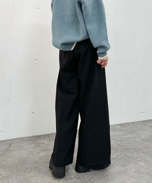 archives（アルシーヴ）の「ポイントチャームタックスラックス（スラックス・レディース・ブラック/ブラウン/グレー/ベージュ・MEDIUM）」の16枚目の写真