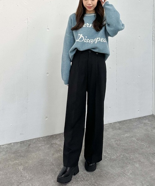 archives（アルシーヴ）の「ポイントチャームタックスラックス（スラックス・レディース・ブラック/ブラウン/グレー/ベージュ・MEDIUM）」の17枚目の写真