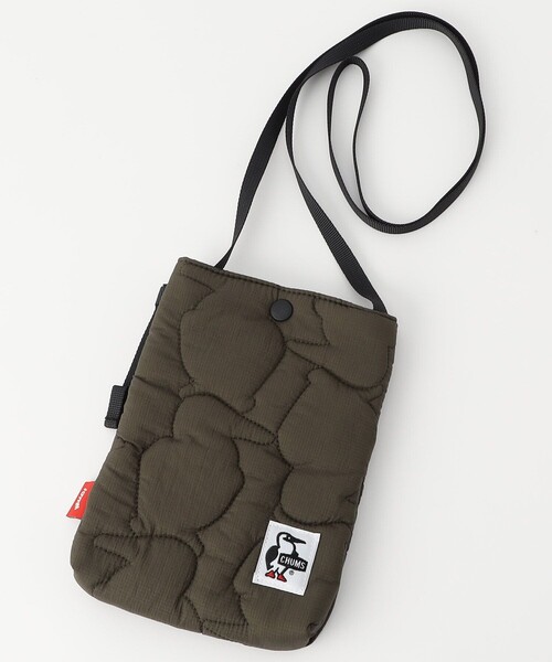 CHUMS（チャムス）の「CHUMS/チャムス Booby Stitch Mini Shoulder Bag/ブービーステッチミニショルダーバッグ（ショルダーバッグ・メンズ・ブラック/オリーブ・ONE SIZE）」の2枚目の写真
