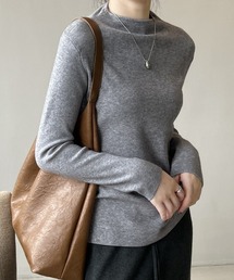 Alum'（アルム）の「モックネックベーシックニットトップス（ニット/セーター）」