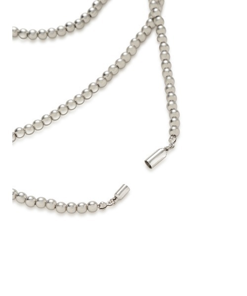 Mila Owen（ミラオーウェン）の「ボールロングネックレス（ネックレス・レディース・シルバー/ホワイト・FREE）」の5枚目の写真