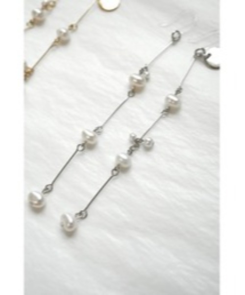 VIBGYOR(ヴィブジョー)の「【Agaro】No.416 ピアスアレルギー対応 パール 樹脂(MA)(ピアス(両耳用)・レディース・シルバー・FREE)」の1枚目の写真