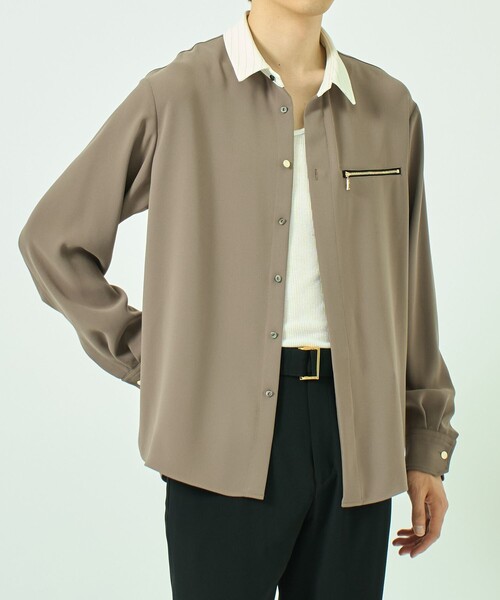 CULLNI（クルニ）の「〈別注〉Bi Color Shirt/洗える/シワになりにくい