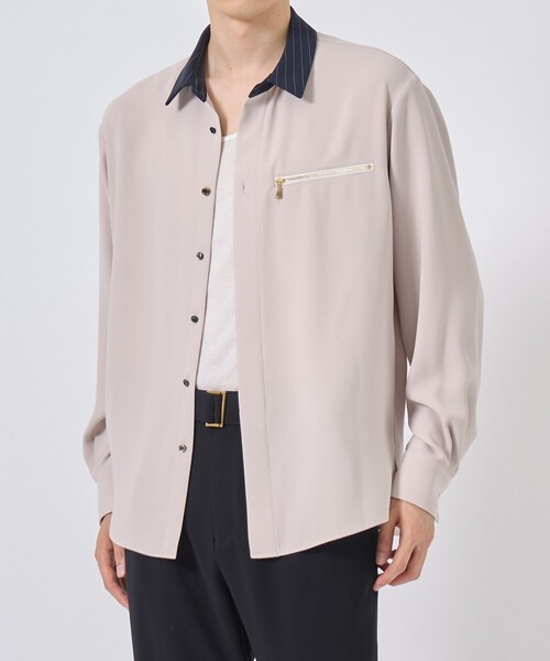 CULLNI（クルニ）の「〈別注〉Bi Color Shirt/洗える/シワになりにくい