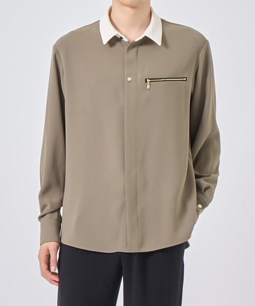 CULLNI（クルニ）の「〈別注〉Bi Color Shirt/洗える/シワになりにくい