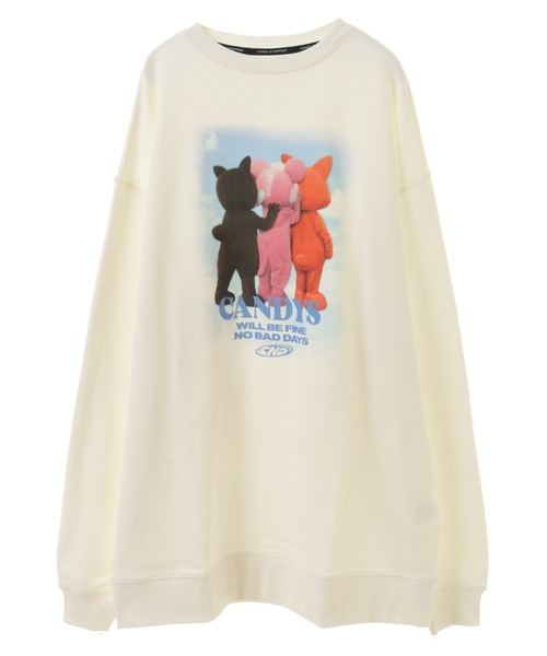 キャンディストリッパー トレーナー  スウェット ワンピース くま Candy Stripper（キャンディストリッパー）の「HIDE＆SEEK BEAR
