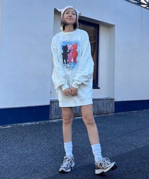 【セール】GOOD FRIENDS SWEAT ワンピース（スウェット）｜Candy Stripper（キャンディストリッパー）