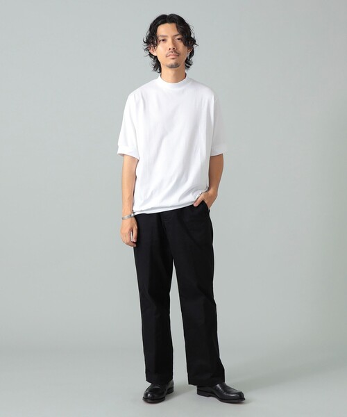 BRILLA per il gusto(ブリッラペルイルグースト)の「ANTICIPO / コットンスムース ハイネック Tシャツ(Tシャツ/カットソー・メンズ・ホワイト/ブラック/ネイビー・42/44/46/48/50)」の9枚目の写真