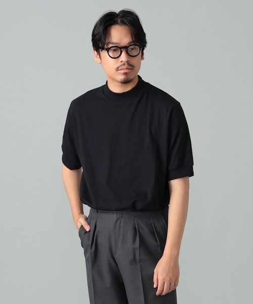 BRILLA per il gusto(ブリッラペルイルグースト)の「ANTICIPO / コットンスムース ハイネック Tシャツ(Tシャツ/カットソー・メンズ・ホワイト/ブラック/ネイビー・42/44/46/48/50)」の13枚目の写真