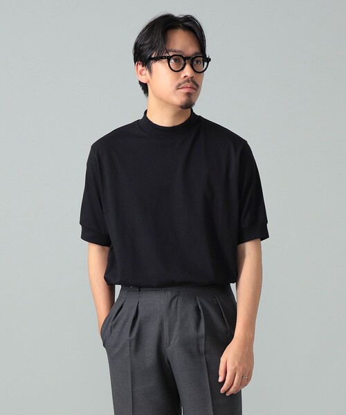 BRILLA per il gusto(ブリッラペルイルグースト)の「ANTICIPO / コットンスムース ハイネック Tシャツ(Tシャツ/カットソー・メンズ・ホワイト/ブラック/ネイビー・42/44/46/48/50)」の14枚目の写真