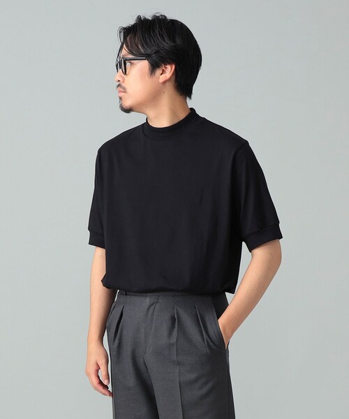 BRILLA per il gusto(ブリッラペルイルグースト)の「ANTICIPO / コットンスムース ハイネック Tシャツ(Tシャツ/カットソー・メンズ・ホワイト/ブラック/ネイビー・42/44/46/48/50)」の15枚目の写真