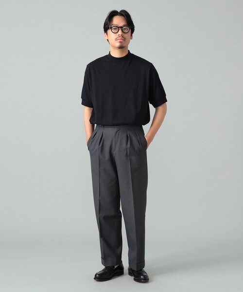 BRILLA per il gusto(ブリッラペルイルグースト)の「ANTICIPO / コットンスムース ハイネック Tシャツ(Tシャツ/カットソー・メンズ・ホワイト/ブラック/ネイビー・42/44/46/48/50)」の18枚目の写真