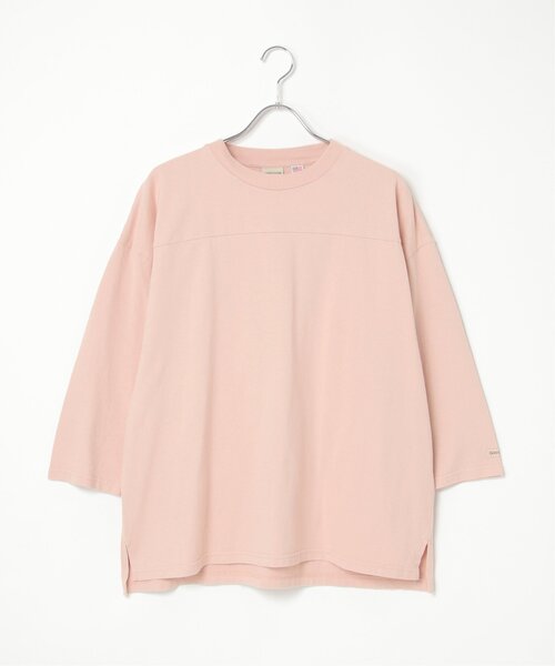 VENCEEXCHANGE（ヴァンスエクスチェンジ）の「Goodwear グッドウェア 七分袖フットボールTシャツ（Tシャツ/カットソー・メンズ・ホワイト/ピンク/チャコール/ブラック・M/L/LL）」の4枚目の写真