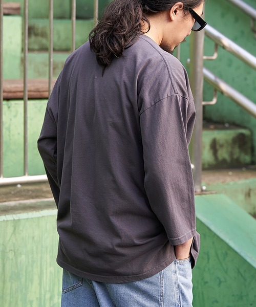 VENCEEXCHANGE（ヴァンスエクスチェンジ）の「Goodwear グッドウェア 七分袖フットボールTシャツ（Tシャツ/カットソー・メンズ・ホワイト/ピンク/チャコール/ブラック・M/L/LL）」の16枚目の写真