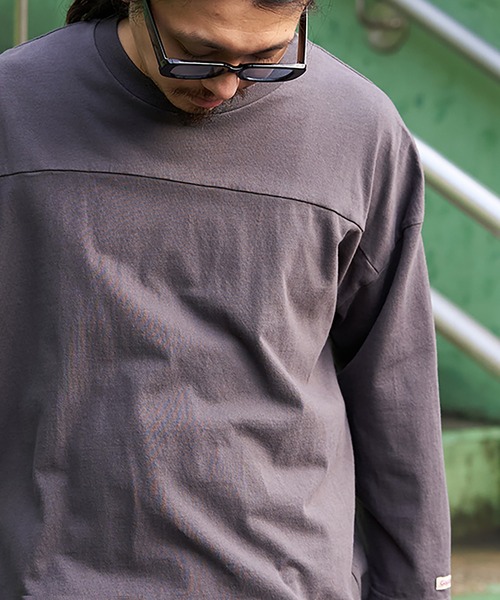 VENCEEXCHANGE（ヴァンスエクスチェンジ）の「Goodwear グッドウェア 七分袖フットボールTシャツ（Tシャツ/カットソー・メンズ・ホワイト/ピンク/チャコール/ブラック・M/L/LL）」の18枚目の写真