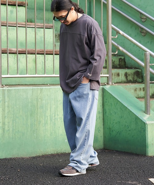 VENCEEXCHANGE（ヴァンスエクスチェンジ）の「Goodwear グッドウェア 七分袖フットボールTシャツ（Tシャツ/カットソー・メンズ・ホワイト/ピンク/チャコール/ブラック・M/L/LL）」の20枚目の写真