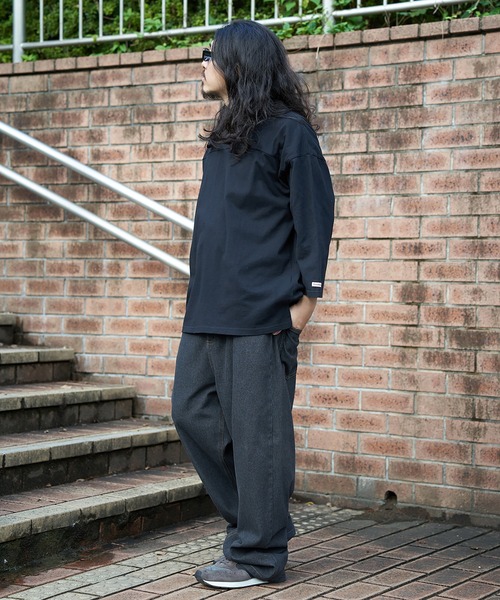 VENCEEXCHANGE（ヴァンスエクスチェンジ）の「Goodwear グッドウェア 七分袖フットボールTシャツ（Tシャツ/カットソー・メンズ・ホワイト/ピンク/チャコール/ブラック・M/L/LL）」の14枚目の写真