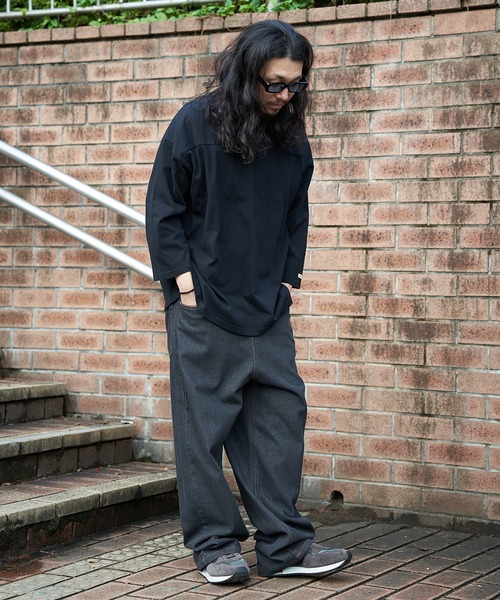 VENCEEXCHANGE（ヴァンスエクスチェンジ）の「Goodwear グッドウェア 七分袖フットボールTシャツ（Tシャツ/カットソー・メンズ・ホワイト/ピンク/チャコール/ブラック・M/L/LL）」の15枚目の写真