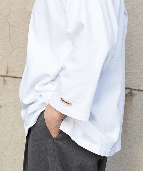 VENCEEXCHANGE（ヴァンスエクスチェンジ）の「Goodwear グッドウェア 七分袖フットボールTシャツ（Tシャツ/カットソー・メンズ・ホワイト/ピンク/チャコール/ブラック・M/L/LL）」の6枚目の写真