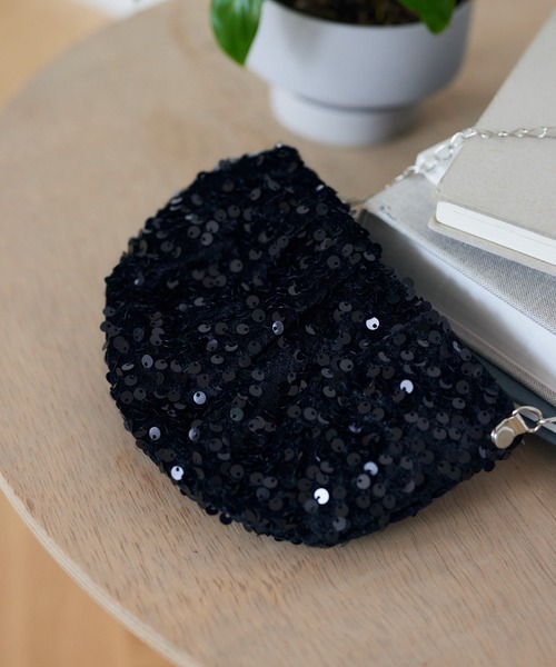 mysty woman（ミスティウーマン）の「スパンコールミニショルダー  252111（ショルダーバッグ・レディース・マルチ/ブラック・FREE）」の6枚目の写真