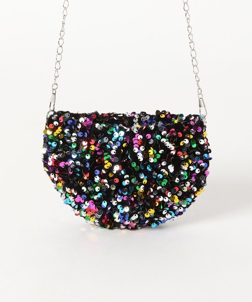 mysty woman（ミスティウーマン）の「スパンコールミニショルダー  252111（ショルダーバッグ・レディース・マルチ/ブラック・FREE）」の9枚目の写真