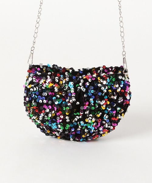 mysty woman（ミスティウーマン）の「スパンコールミニショルダー  252111（ショルダーバッグ・レディース・マルチ/ブラック・FREE）」の10枚目の写真