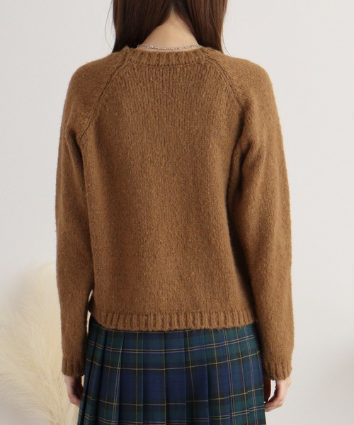 【セール】RELACLO select フロント英字刺繍 起毛ニットプルオーバー（ニット/セーター）｜FUNALIVE（ファンアライブ）