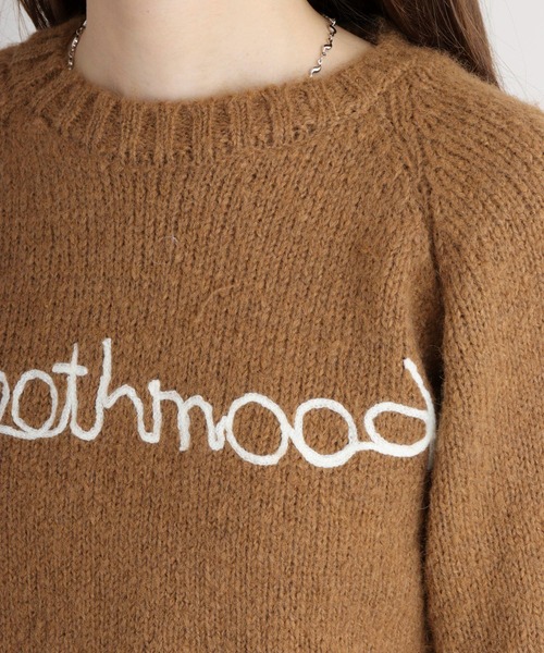 【セール】RELACLO select フロント英字刺繍 起毛ニットプルオーバー（ニット/セーター）｜FUNALIVE（ファンアライブ）