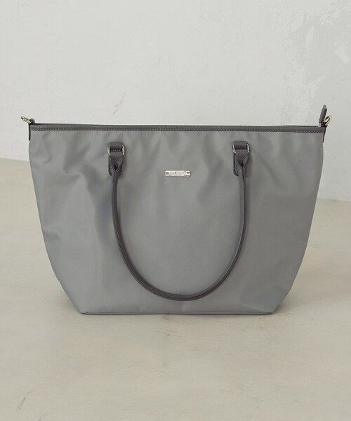 MONO　COMME CA（モノコムサ）の「ナイロントート（トートバッグ・レディース・グレー/ブラック・FREE）」の8枚目の写真