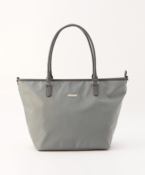 MONO　COMME CA（モノコムサ）の「ナイロントート（トートバッグ・レディース・グレー/ブラック・FREE）」の10枚目の写真