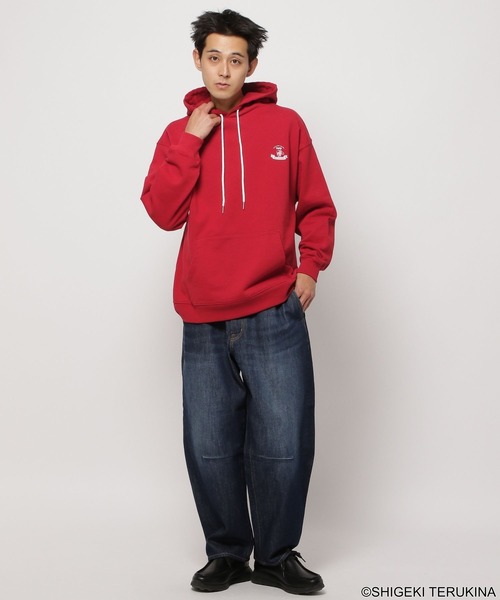 niko and...(ニコアンド)の「【Shigeki Terukina】コラボスウェットパーカー(パーカー・メンズ・グレー/ホワイト/レッド・MEDIUM/LARGE)」の10枚目の写真