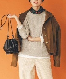 Live in comfort | リブ　イン　コンフォート　ふんわりやさしいヤク混素材のウォッシャブルニットトップス(ニット/セーター)