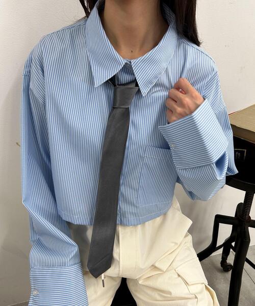 WEGO(ウィゴー)の「WEGO/サテンムジネクタイ(ネクタイ・レディース・ブラック・FREE)」の3枚目の写真