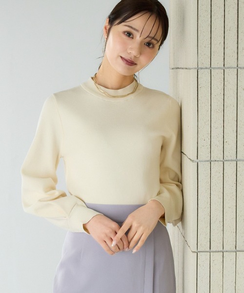 わん様 セール】【WEB限定カラー】ソデボックスタックニット289949