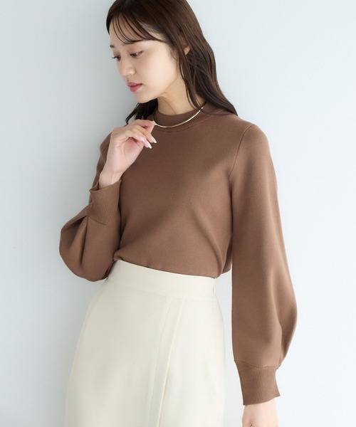 わん様 セール】【WEB限定カラー】ソデボックスタックニット289949