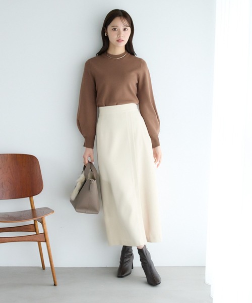 セール】【WEB限定カラー】ソデボックスタックニット289949