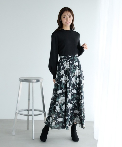 セール】【WEB限定カラー】ソデボックスタックニット289949