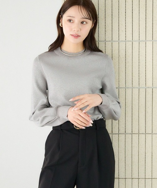 セール】【WEB限定カラー】ソデボックスタックニット289949