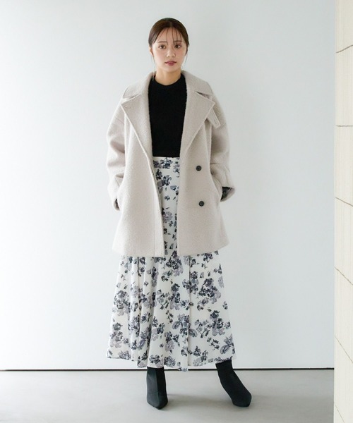 Andemiu（アンデミュウ）の「【WEB限定カラー】ソデボックスタックニット289949（ニット/セーター・レディース・イエロー/モカ/ブラック/アイボリー/ブラック系その他/グレー・FREE）」の15枚目の写真