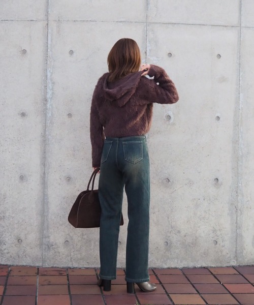 フード付き シャギーニットアウター フード付き シャギーニットアウター | Yuzuki | TINA：JOJUN