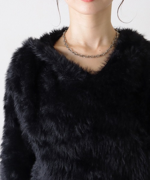 TORNADO MART シャギー ニット shaggy knit fur TORNADO MART シャギー ニット shaggy knit fur - メルカリ