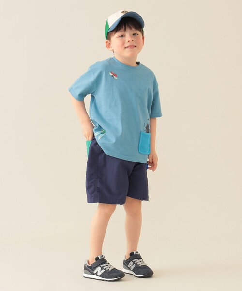 BEAMS mini（ビームスミニ）の「メッシュ ポケット ナイロン ショーツ 2025SS（90～150cm）（その他パンツ・キッズ・ベージュ/ネイビー・90/100/110/120/130/140/150）」の15枚目の写真