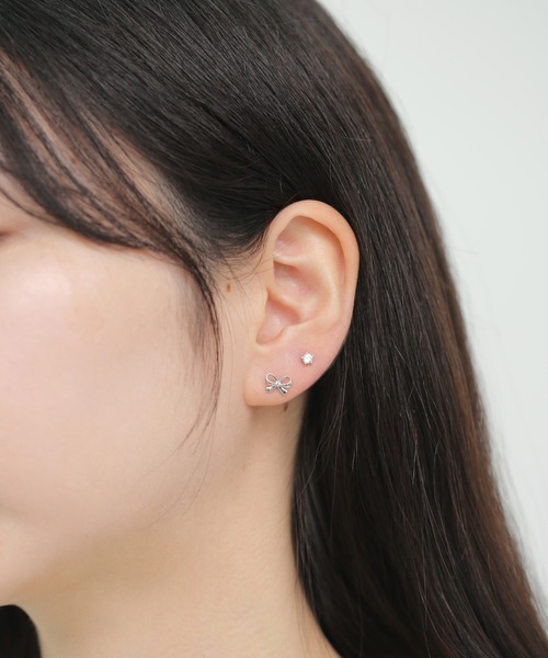 tone(トーン)の「Peoney/サージカルステンレス316L ビジューピアスセット3(ピアス(片耳用)・レディース・D/C/I/G/H/A/F/E/B・FREE)」の2枚目の写真