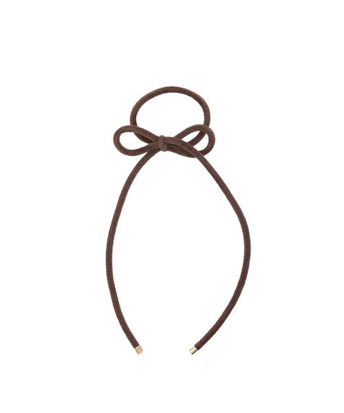 MIELI INVARIANT（ミエリインヴァリアント）の「Ribbon Tube Rubber（ヘアゴム・レディース・ブラウン/ブラック・FREE）」の8枚目の写真