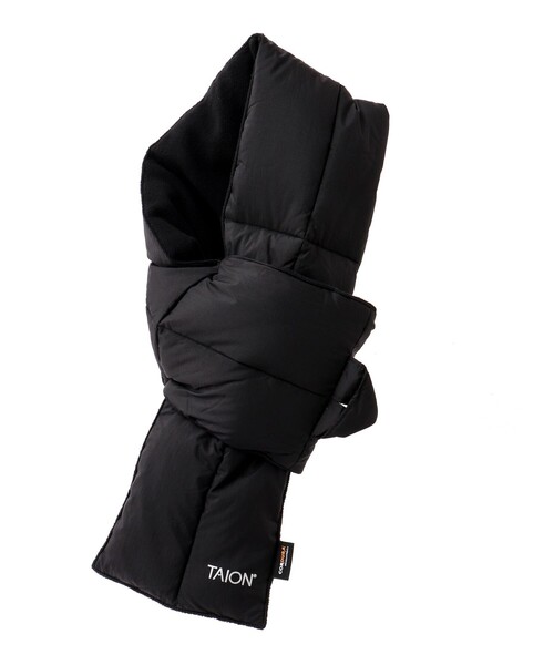 TAION（タイオン）の「【TAION/タイオン】WORK DOWN SCARF 17（マフラー・メンズ・ブラック/ダークネイビー/ダークブラウン/チャコールグレー・FREE）」の2枚目の写真