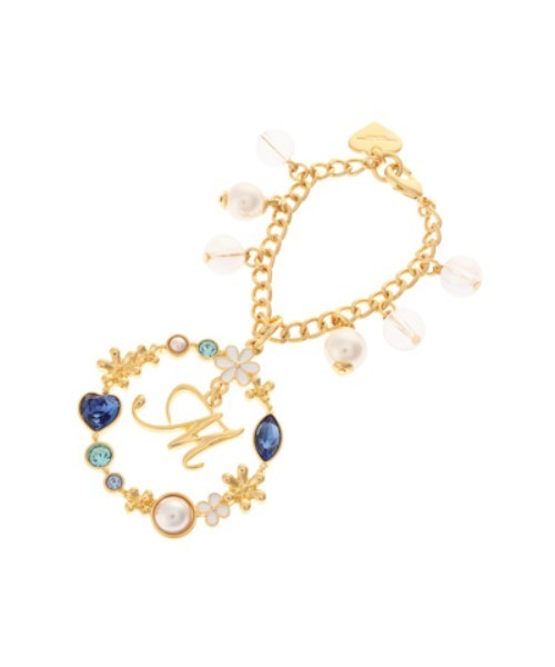 フラワーイニシャル バッグチャーム M（チャーム）｜Samantha Thavasa Petit Choice（サマンサタバサ プチチョイス） 6,050円