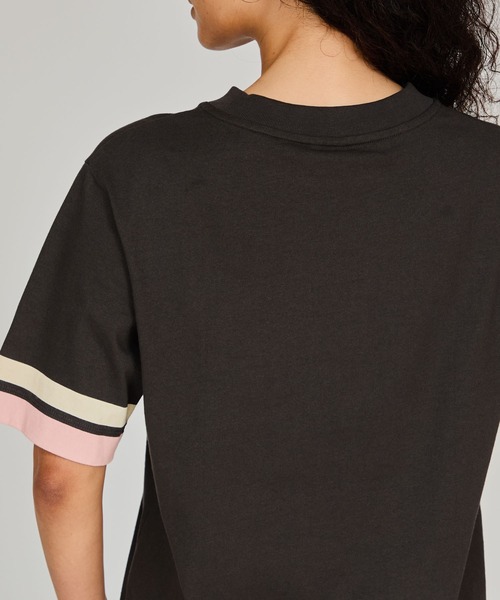 Champion（チャンピオン）の「【Champion/チャンピオン】レディース ショートスリーブTシャツ（Tシャツ/カットソー・レディース・ブラック系その他/ライトピンク/サックスブルー/ペールイエロー/ネイビー/ホワイト・LARGE/MEDIUM）」の13枚目の写真