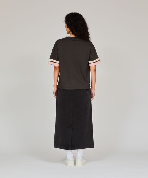 Champion（チャンピオン）の「【Champion/チャンピオン】レディース ショートスリーブTシャツ（Tシャツ/カットソー・レディース・ブラック系その他/ライトピンク/サックスブルー/ペールイエロー/ネイビー/ホワイト・LARGE/MEDIUM）」の16枚目の写真
